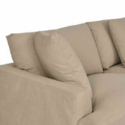 Ciara Upholstered 3 Piece Sectional Sofa in Sahara Brown - Furniture City (CA)l