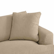 Ciara Upholstered 3 Piece Sectional Sofa in Sahara Brown - Furniture City (CA)l