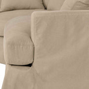 Ciara Upholstered 3 Piece Sectional Sofa in Sahara Brown - Furniture City (CA)l