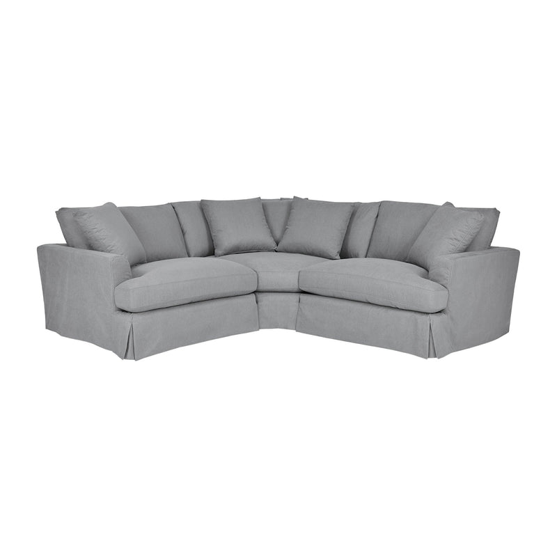 Ciara Upholstered 3 Piece Sectional Sofa in Slate Gray - Furniture City (CA)l