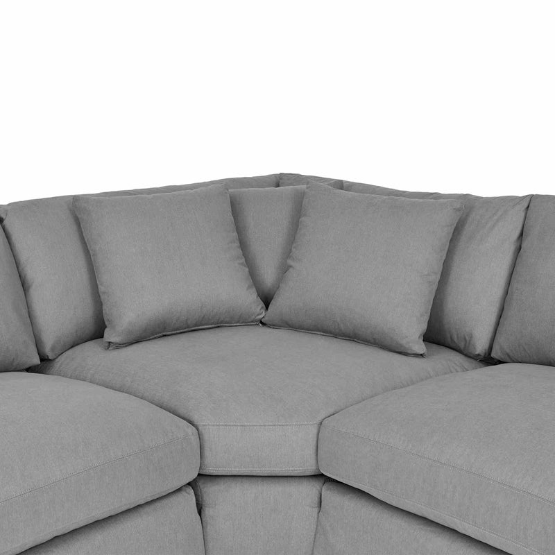 Ciara Upholstered 3 Piece Sectional Sofa in Slate Gray - Furniture City (CA)l