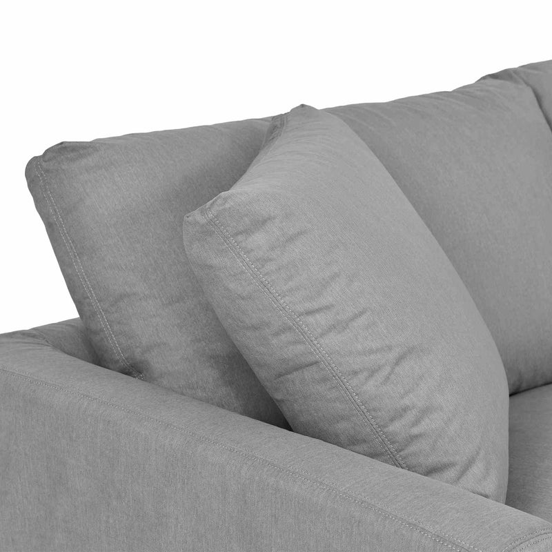 Ciara Upholstered 3 Piece Sectional Sofa in Slate Gray - Furniture City (CA)l