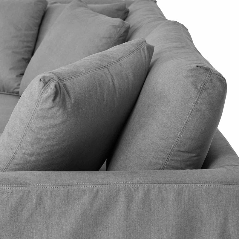 Ciara Upholstered 3 Piece Sectional Sofa in Slate Gray - Furniture City (CA)l