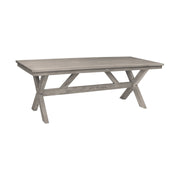 Costa Patio Outdoor Dining Table in Gray Acacia Wood - Furniture City (CA)l