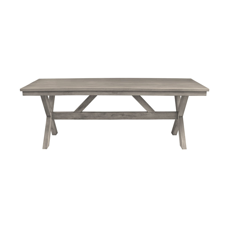 Costa Patio Outdoor Dining Table in Gray Acacia Wood - Furniture City (CA)l