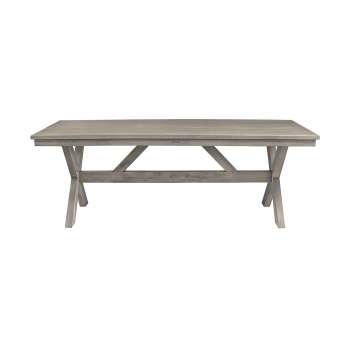 Costa Patio Outdoor Dining Table in Gray Acacia Wood