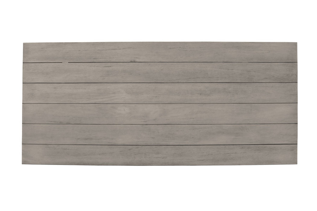 Costa Patio Outdoor Dining Table in Gray Acacia Wood
