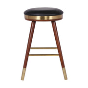 Clara Backless Modern 26" Gray Faux Leather Bar Stool - Furniture City (CA)l