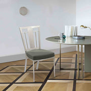 Cleo Contemporary Dining Chair In Gray and Stainless Steel - Set of 2 - Furniture City (CA)l