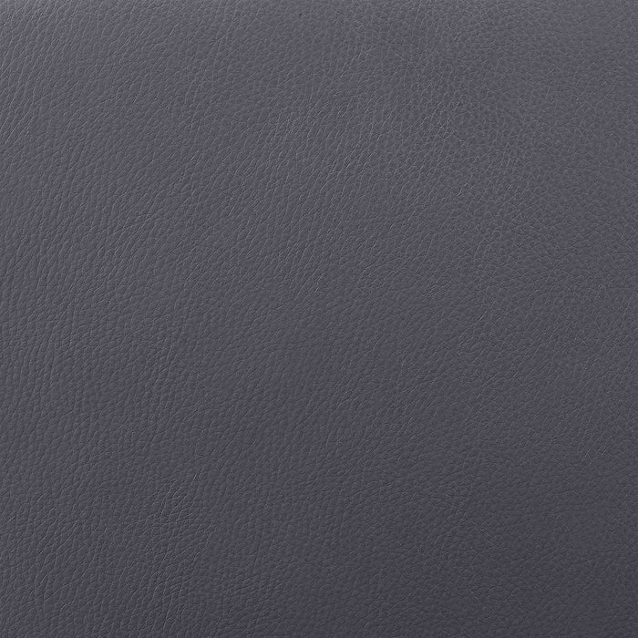 Clover Gray Faux Leather Dining Room Chair with Black Metal Legs