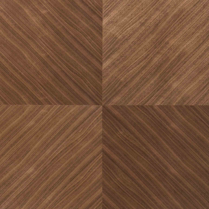 Cosmo Walnut Veneer Coffee Table with Black Metal Base