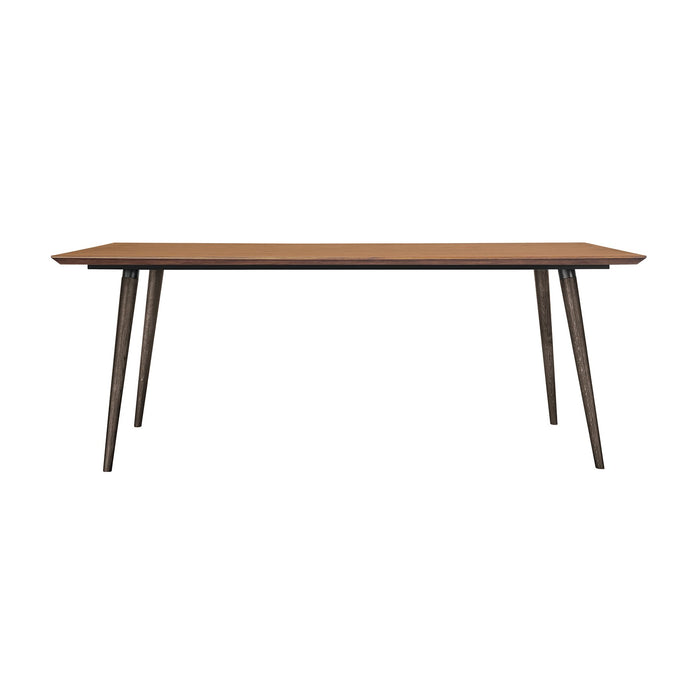 Coco Rustic Oak Wood Dining Table in Balsamico