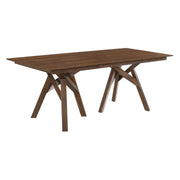Cortina 79" Mid-Century Modern Walnut Wood Dining Table with Walnut Legs - Furniture City (CA)l