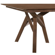 Cortina 79" Mid-Century Modern Walnut Wood Dining Table with Walnut Legs - Furniture City (CA)l