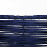 Clip Indoor Outdoor Stackable Steel Dining Chair with Blue Rope - Set of 2 - Furniture City (CA)l