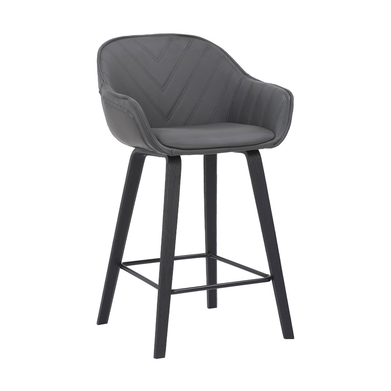 Crimson 26" Faux Leather and Wood Bar and Counter Height Stool - Furniture City (CA)l