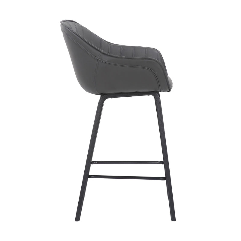 Crimson 26" Faux Leather and Wood Bar and Counter Height Stool - Furniture City (CA)l