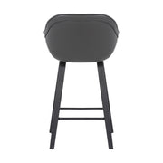 Crimson 26" Faux Leather and Wood Bar and Counter Height Stool - Furniture City (CA)l