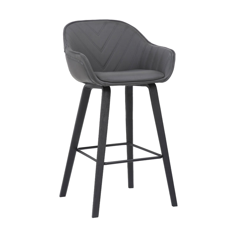 Crimson 30" Faux Leather and Wood Bar and Counter Height Stool - Furniture City (CA)l