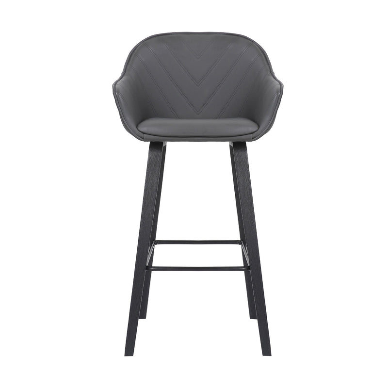 Crimson 30" Faux Leather and Wood Bar and Counter Height Stool - Furniture City (CA)l