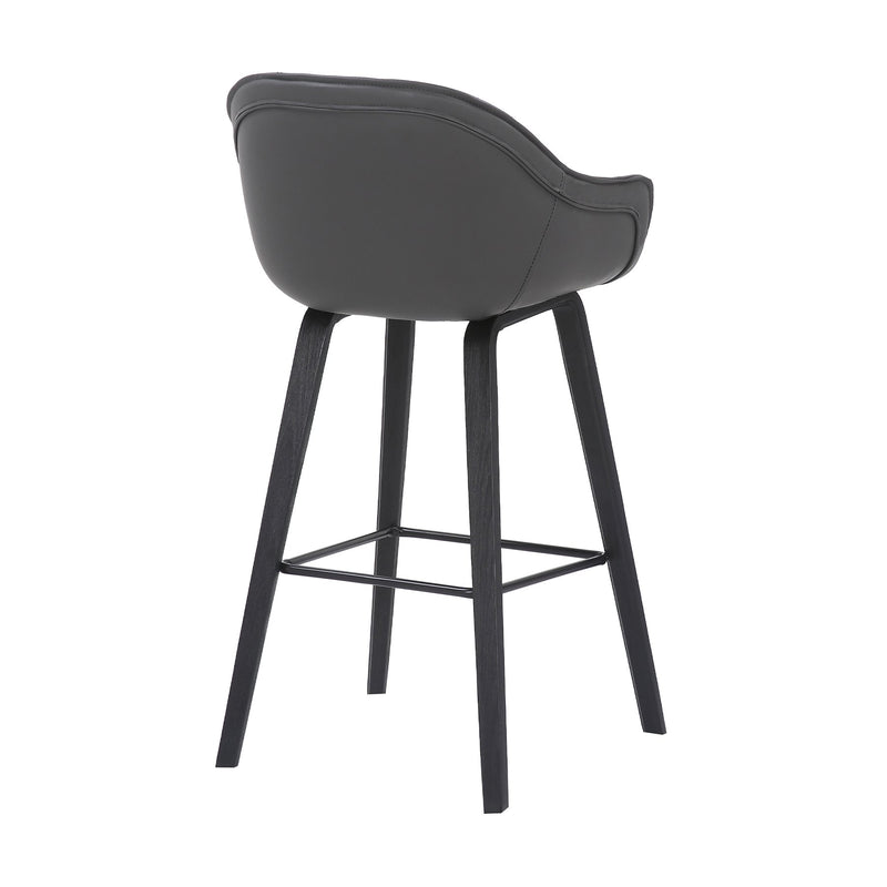 Crimson 30" Faux Leather and Wood Bar and Counter Height Stool - Furniture City (CA)l