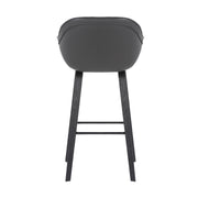 Crimson 30" Faux Leather and Wood Bar and Counter Height Stool - Furniture City (CA)l