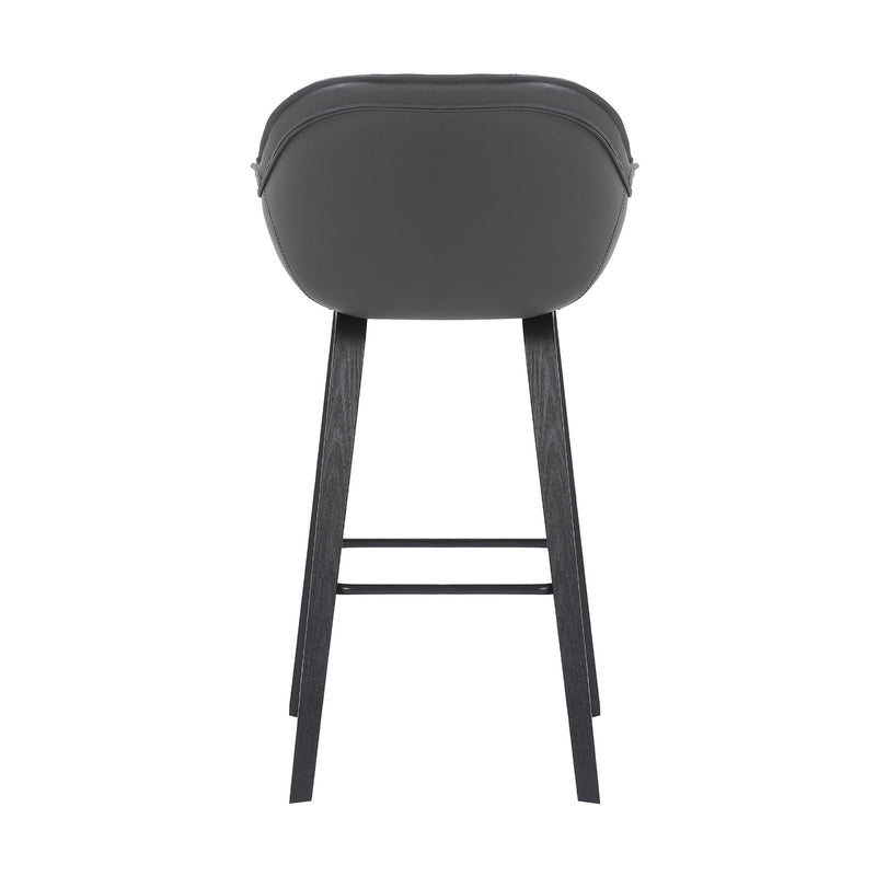 Crimson 30" Faux Leather and Wood Bar and Counter Height Stool - Furniture City (CA)l