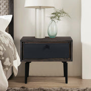 Cross Solid Oak and Metal Nightstand - Furniture City (CA)l