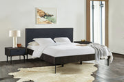 Cross Solid Oak and Metal Nightstand - Furniture City (CA)l