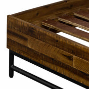 Cusco Rustic Acacia Platform King Bed - Furniture City (CA)l