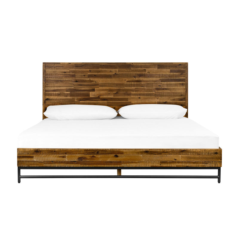 Cusco Rustic Acacia Platform King Bed - Furniture City (CA)l