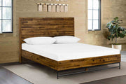 Cusco Rustic Acacia Platform Queen Bed - Furniture City (CA)l