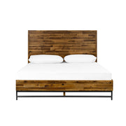 Cusco Rustic Acacia Platform Queen Bed - Furniture City (CA)l