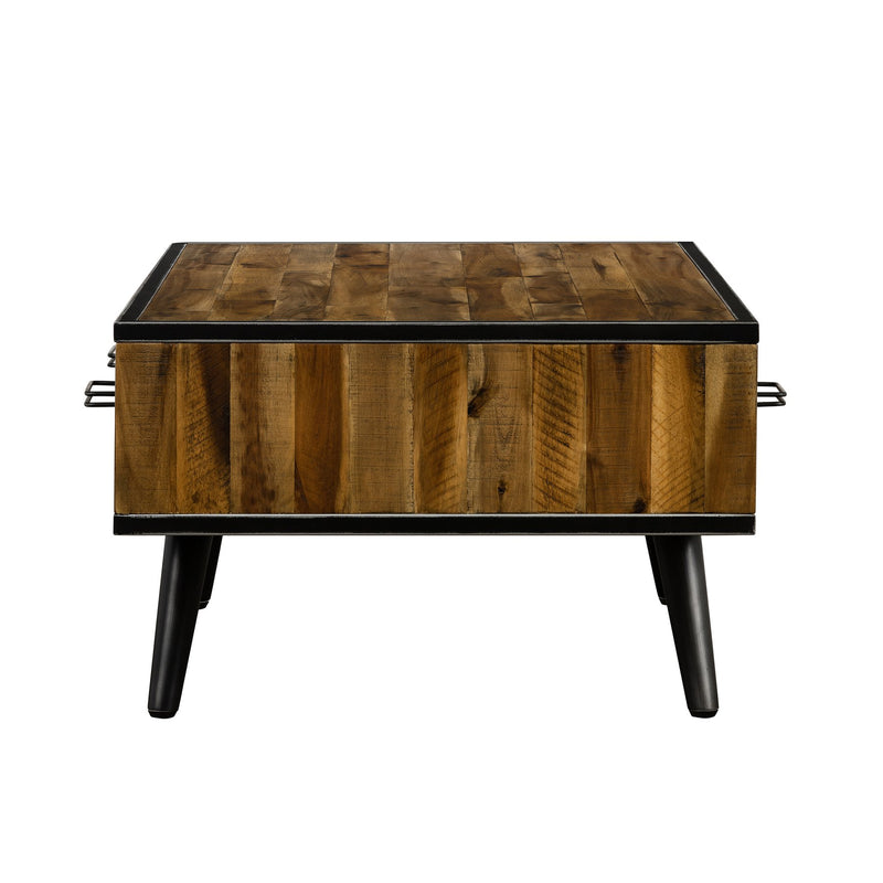 Cusco Rustic Acacia Coffee Table with Drawer - Furniture City (CA)l