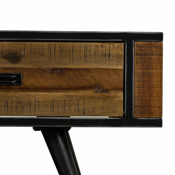 Cusco Rustic Acacia Coffee Table with Drawer