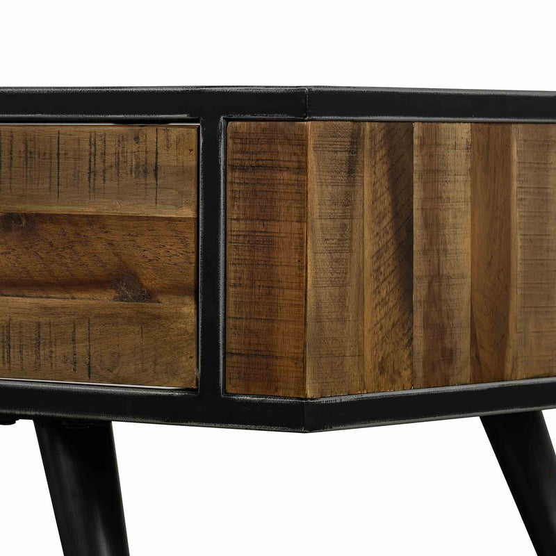 Cusco Rustic Acacia Coffee Table with Drawer - Furniture City (CA)l