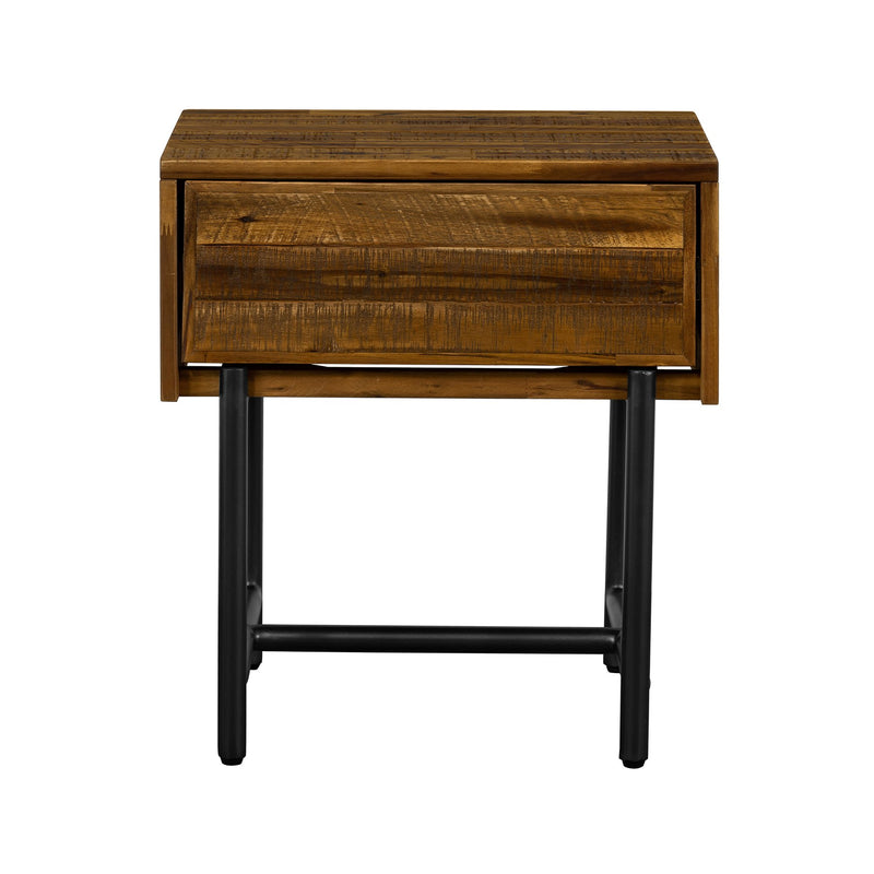 Cusco Rustic Acacia Single Drawer Night stand - Furniture City (CA)l