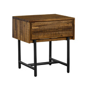 Cusco Rustic Acacia Single Drawer Night stand - Furniture City (CA)l