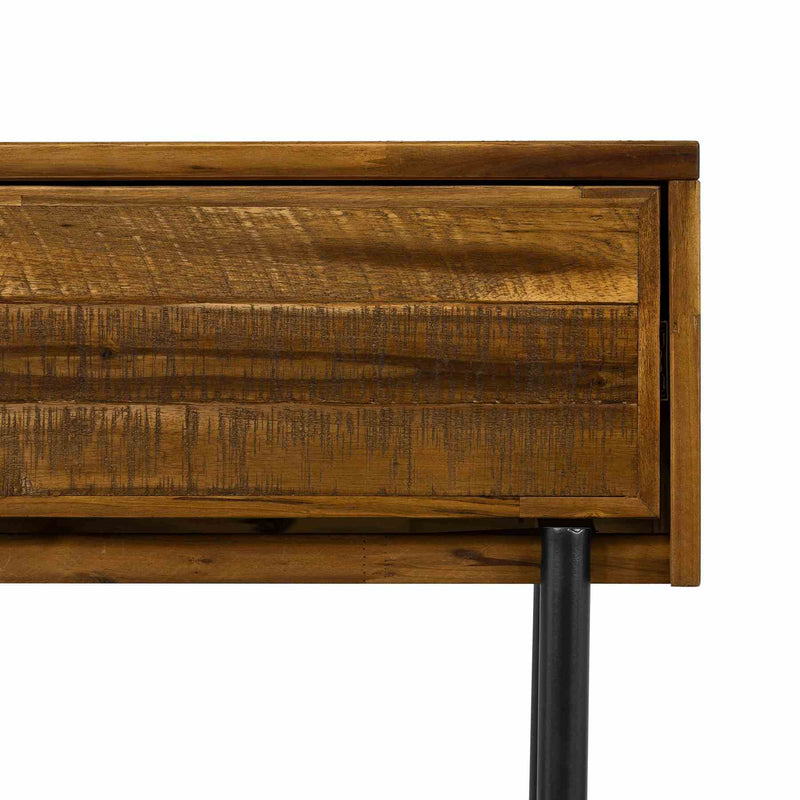 Cusco Rustic Acacia Single Drawer Night stand - Furniture City (CA)l