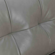 Daeson 86" Mid-Century Modern Gray Genuine Leather Square Arm Sofa - Furniture City (CA)l