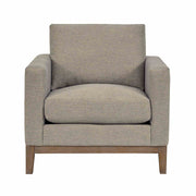 Donna 35" Upholstered Accent Chair in Platinum Gray - Furniture City (CA)l