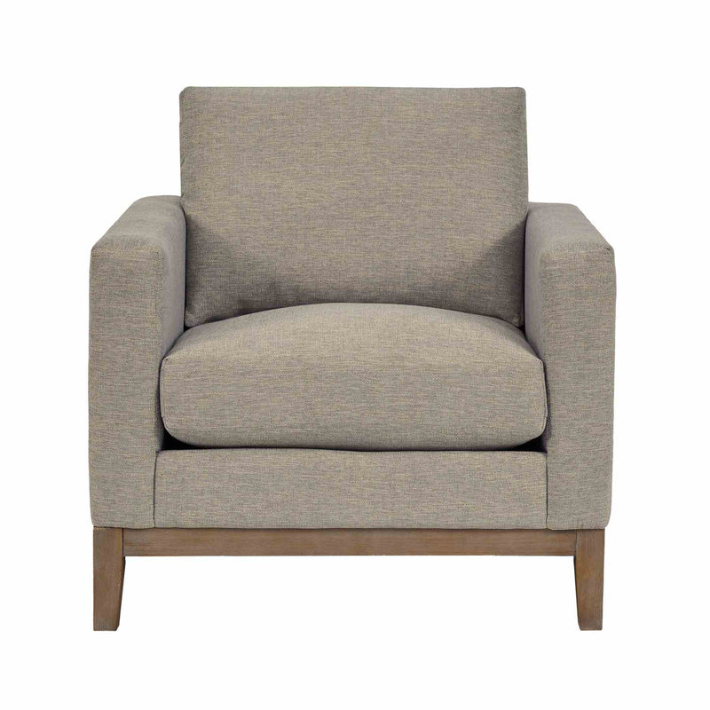 Donna 35" Upholstered Accent Chair in Platinum Gray - Furniture City (CA)l
