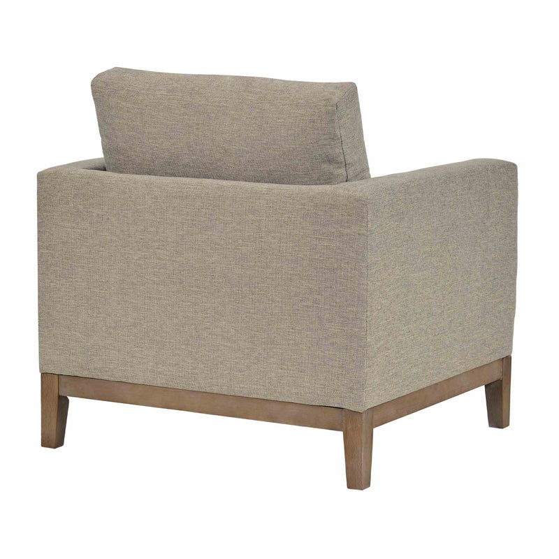 Donna 35" Upholstered Accent Chair in Platinum Gray - Furniture City (CA)l