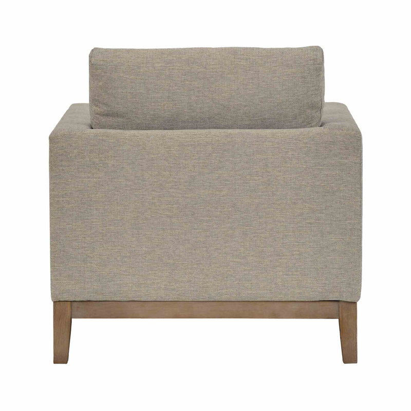 Donna 35" Upholstered Accent Chair in Platinum Gray - Furniture City (CA)l