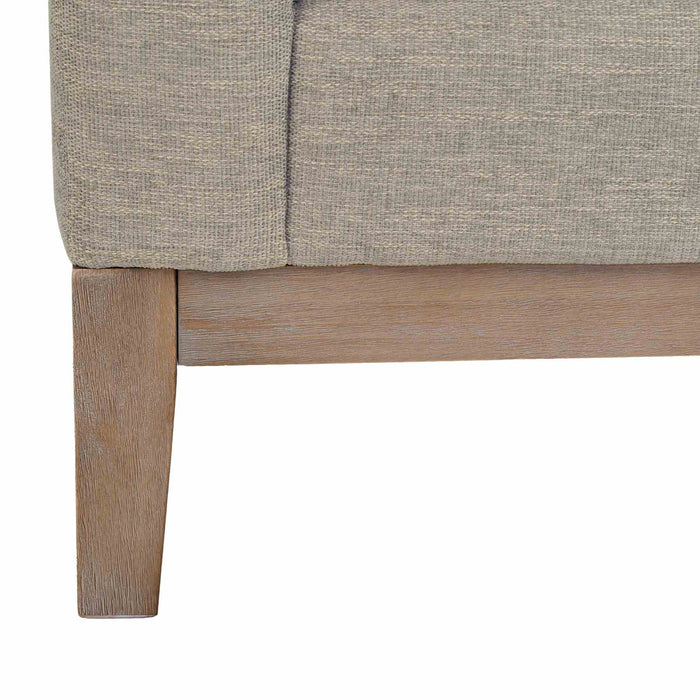 Donna 35" Upholstered Accent Chair in Platinum Gray