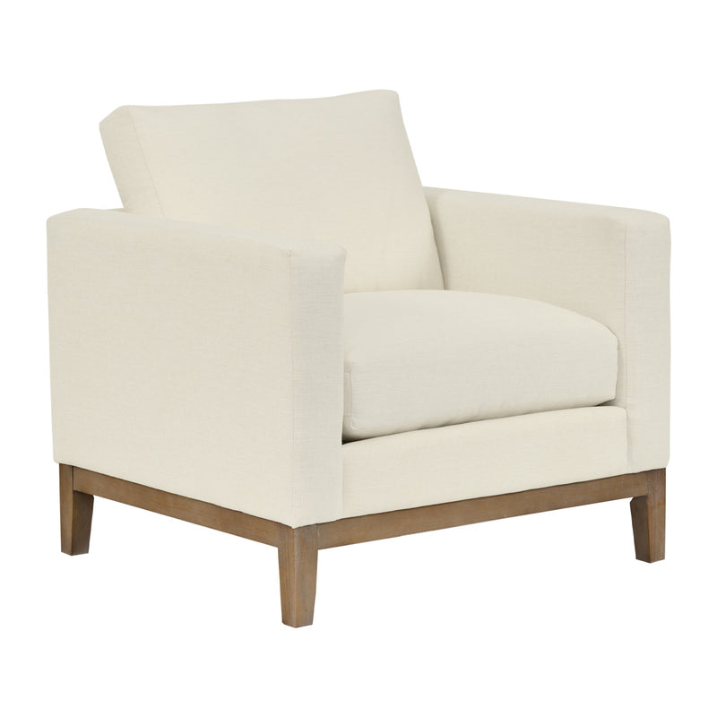 Donna 35" Upholstered Accent Chair in Sugar - Furniture City (CA)l