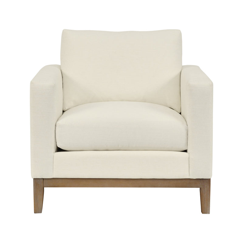 Donna 35" Upholstered Accent Chair in Sugar - Furniture City (CA)l