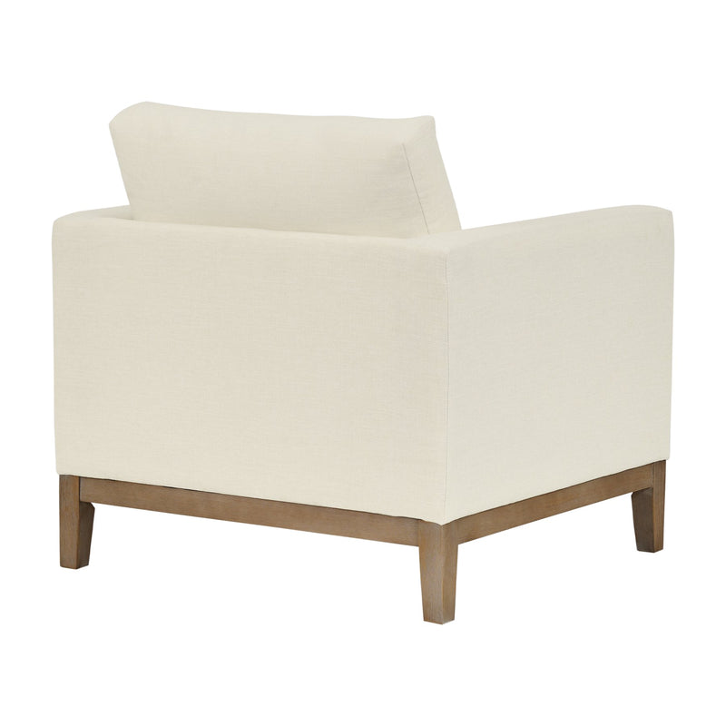 Donna 35" Upholstered Accent Chair in Sugar - Furniture City (CA)l