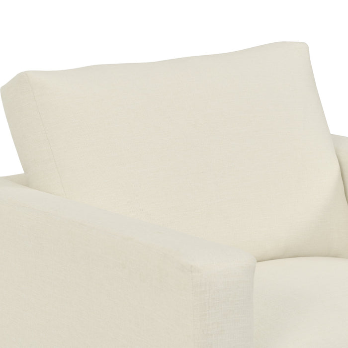 Donna 35" Upholstered Accent Chair in Sugar