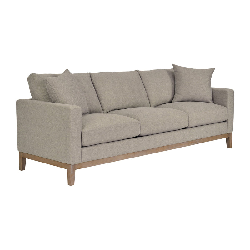 Donna 93" Upholstered Sofa in Platinum Gray - Furniture City (CA)l